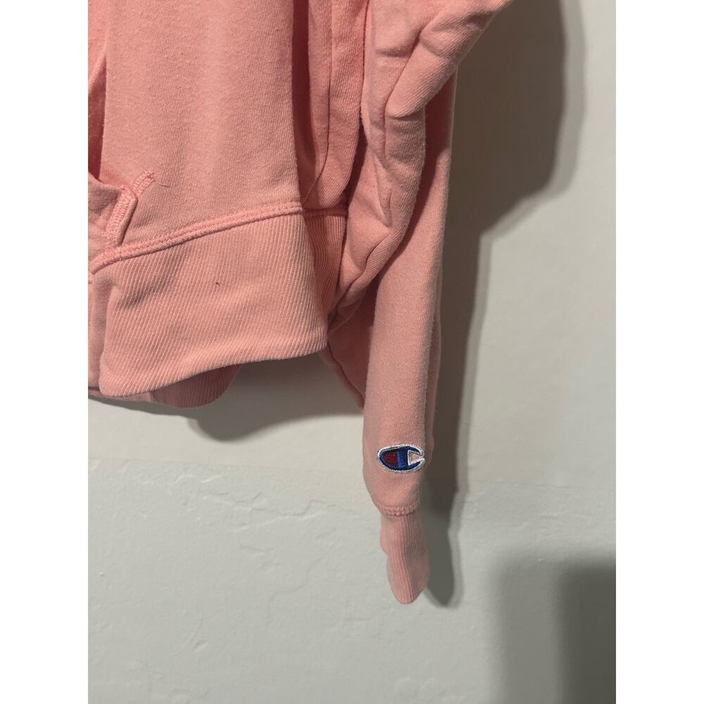Champion Woman's Pullover Hoodie Large Standard Fit Long Sleeve Peach - Picture 4 of 5